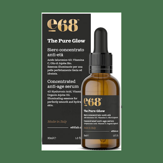 E68 Moisturizing & Anti-aging Serum Face with Vitamin C & Hyaluronic Acid for Radiance & Firming 30ml