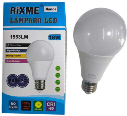 Bec LED 18W Pentru Dulie E27 Alb Cald 1553 Lumen