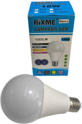 Bec LED 18W Pentru Dulie E27 Alb Cald 1553 Lumen