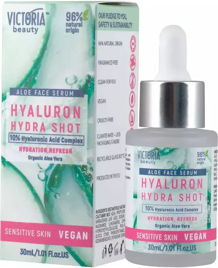 Victoria Beauty Хиалуронова Киселина 10% Комплекс За Лице Серум С Алое Вера + Ниацинамид 30мл