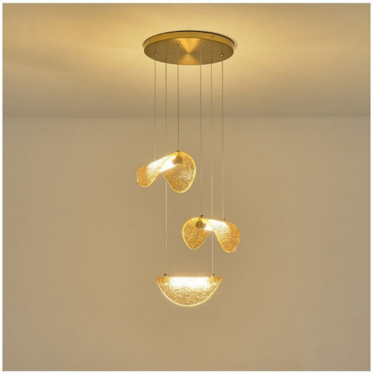 Eurolamp Isola Ceiling Light Bronze LED with Warm White Light 42.5x150cm