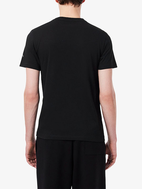 Lacoste X Novak Djokovic Sportliches T-Shirt Schwarz