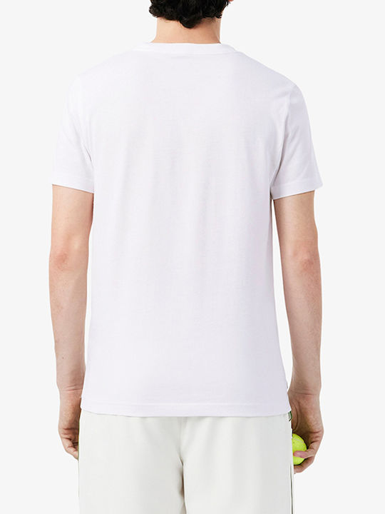 Lacoste X Novak Djokovic Sportliches T-Shirt Weiß
