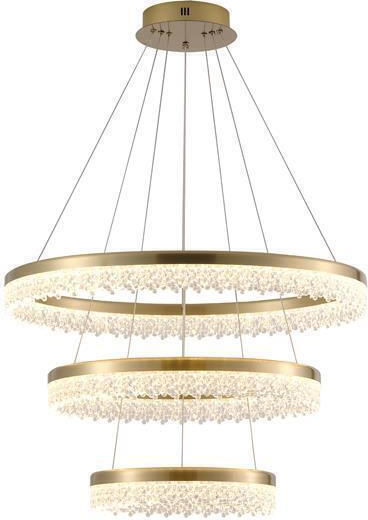 Eurolamp LED Висящо осветително тяло Златисто 120x120см. Eurolamp LED Висящо осветително тяло Златисто 120x120см.