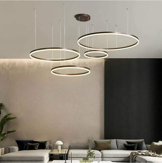 Jiju Висящо Таванно Осветително Тяло Черно LED