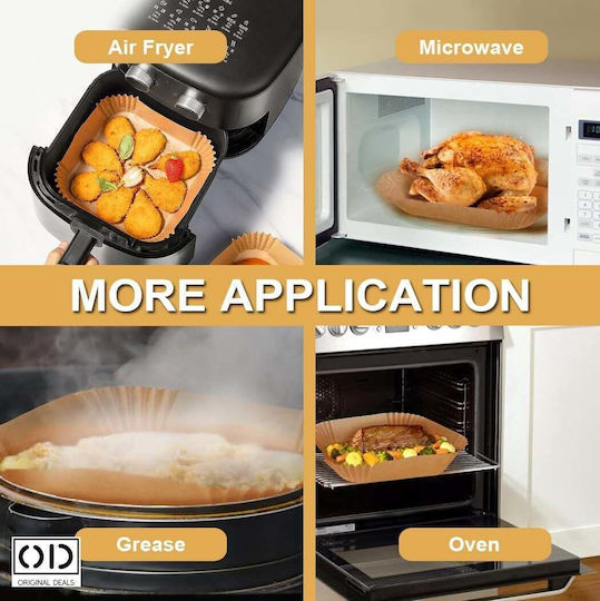 Hârtii antiaderente pentru Air Fryer 20 cm 50 buc