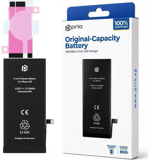 Prio PBA-1111 Съвместима заместителна батерия 2942mAh за iPhone XR