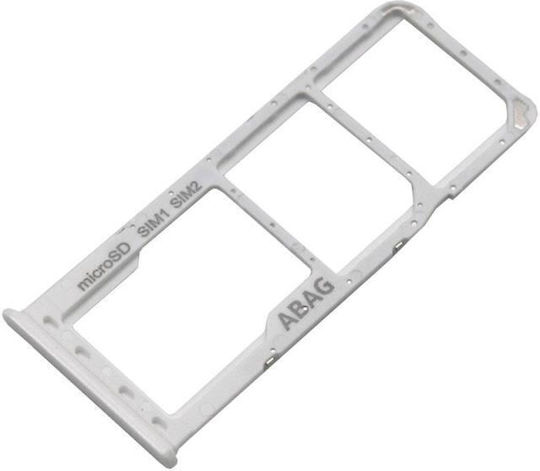 Samsung Βάση Κάρτας Sim Λευκή για Galaxy A21s