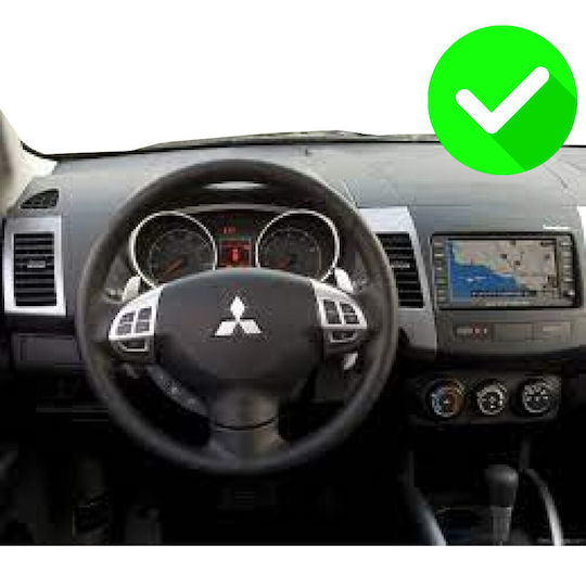 Carmedia Auto-Audiosystem für Peugeot 4007 Mitsubishi Outlander Citroen C-Crosser 2006-2012 (Bluetooth/USB/AUX/WiFi/GPS/Apple-Carplay/Android-Auto) mit Touchscreen 11.8"