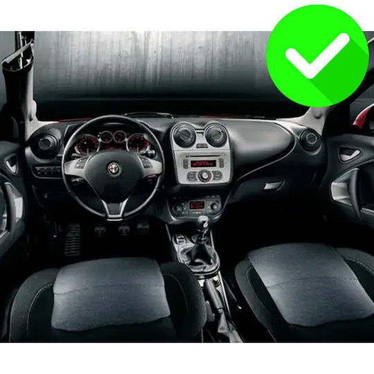 Carmedia Auto-Audiosystem für Alfa Romeo Mito 2008 (Bluetooth/USB/WiFi/GPS/Apple-Carplay/Android-Auto) mit Touchscreen 9"