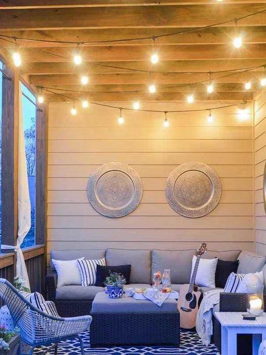 Lightplanet Στεγανή Γιρλάντα Φωτισμού LED IP65 10m
