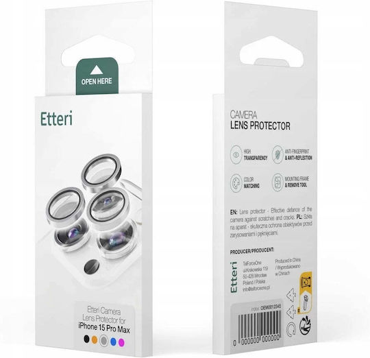Etteri Camera Lens Protector Iphone 17 Air Black