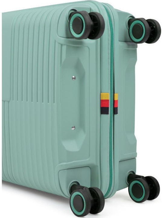 Bg Berlin Linea Cabin Hard Mint Suitcase with 4 Wheels Height 55cm