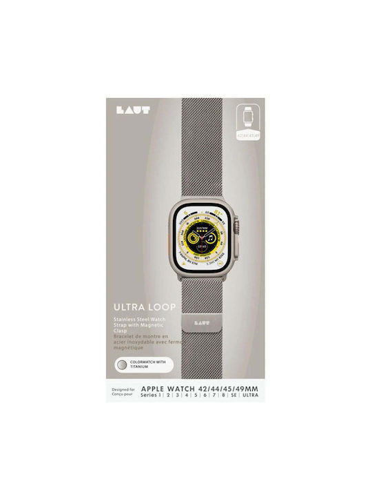 Laut Wearable Strap Stainless Steel Silver (Galaxy Watch Ultra / Ultra 2 Apple Watch 44/45/46mm/Ultra 49mm)