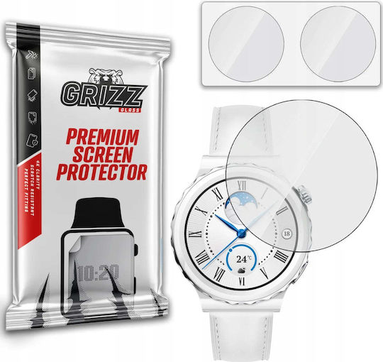 GrizzGlass HybridGlass Tempered Glass pentru Huawei Watch GT 3 Pro 43mm - Ceas Huawei GT 3 Pro 43mm 1buc