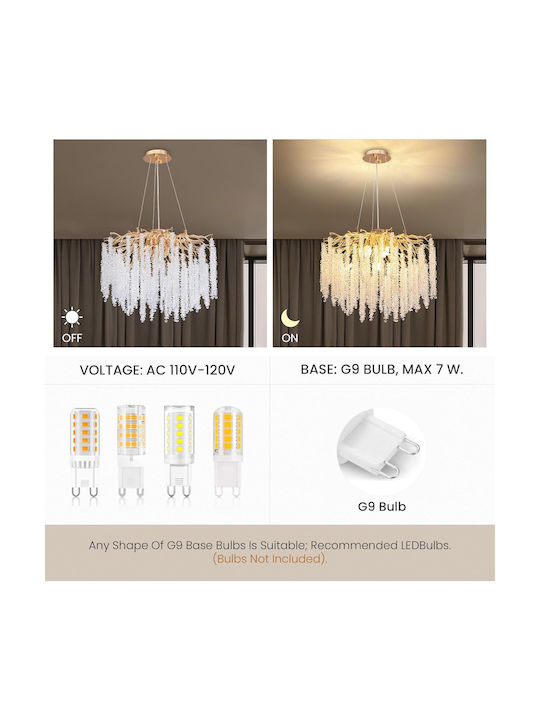 Lightplanet Πολυέλαιος Χρυσός Lightplanet Πολυέλαιος Χρυσός
