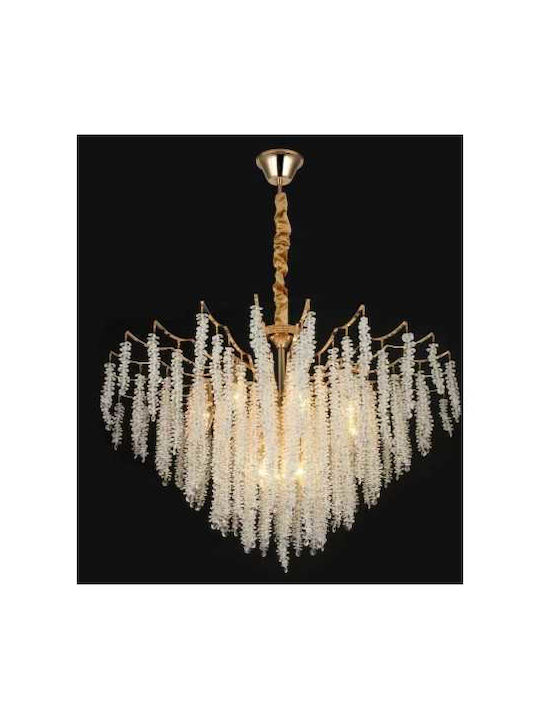Lightplanet Chandelier 12xE14 Ø80cm with Crystals 6723/800
