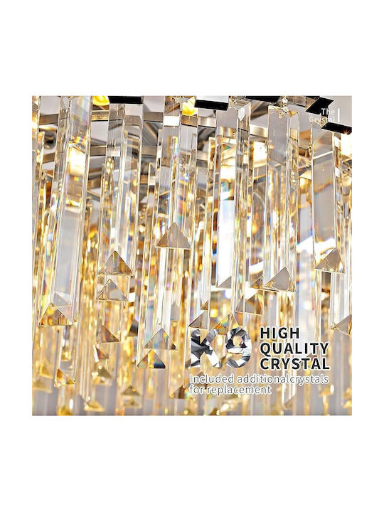 Lightplanet Candelabru 12xE14 cu Cristale Auriu 6924/800GD