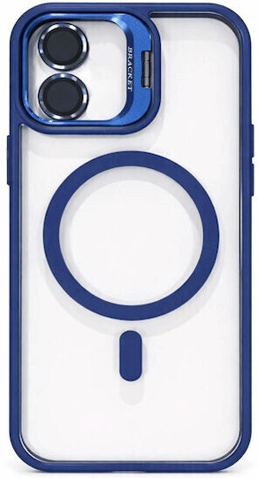 New Magsafe Back Cover Magnetic Case Camera Glass Protector Stand Iphone 16 Camera Glass Dark Blue