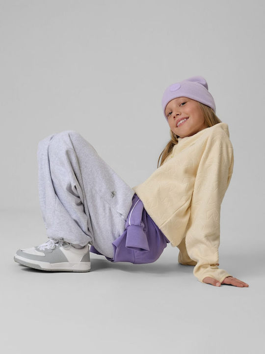 Kinder-Strickjacke Vlies Beige