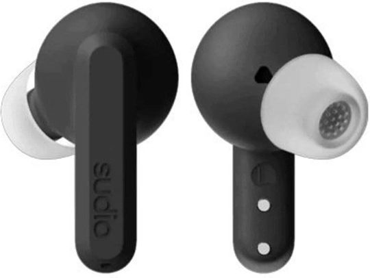 Sudio A3 Pro In-Ear Bluetooth-Freisprecheinrichtung Kopfhörer mit Schweißresistenz und Ladeetui Schwarz