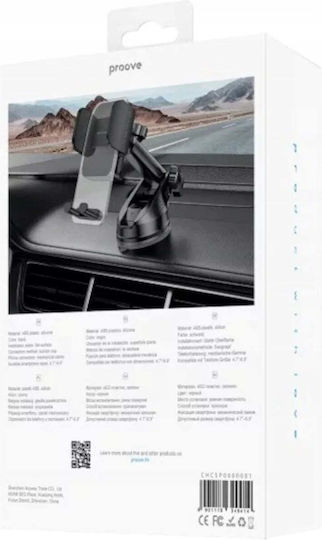 Proove Car Mobile Mount 4.7" - 6.9" with Adjustable Hooks Black