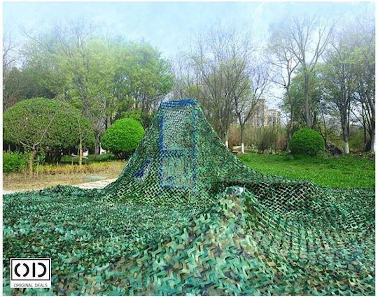 Plasă De Camuflaj Verde Cu Acoperire PVC 2x6m