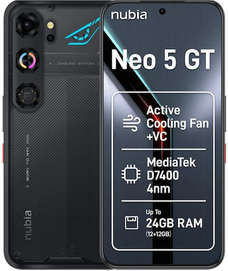 ZTE nubia Neo 5 GT 5G Dual SIM 12/256GB Schwarz