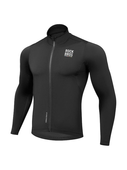 Rockbros Ανδρική Μακρυμάνικη Μπλούζα Road Bike Μαύρη