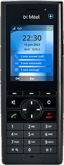 Mitel DECT 712dt Schnurlos IP-Telefon in Schwarz