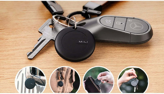 MiLi MiTag Google Find Hub Schwarz 3 Stück