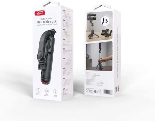 XO Selfie Stick με Bluetooth Μαύρο