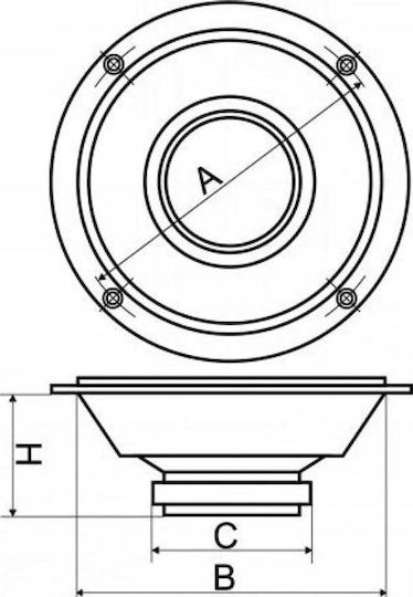 Ηχείο Αυτοκινήτου 8" με 90W RMS (Woofer) Τεμάχιο