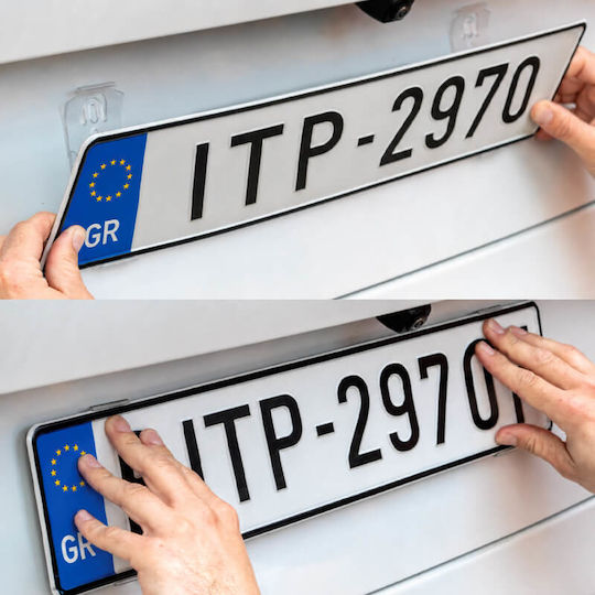 Auto Gs Unsichtbare Nummernschildrahmen 112-113mm Transparente 4 Stück