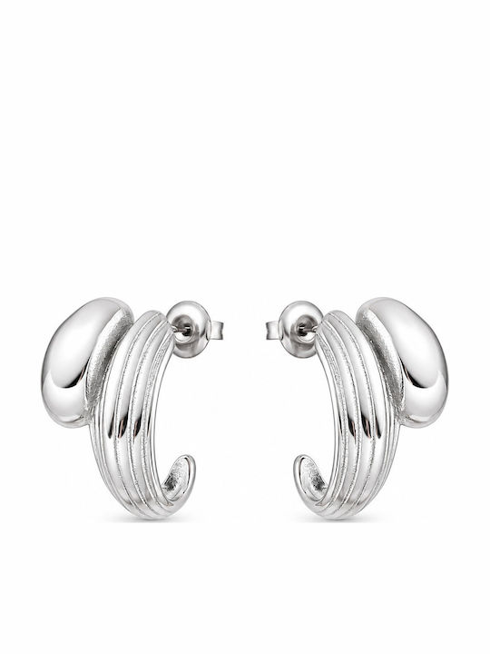 Asimi Women's Silver Earrings Stainless Steel Nickel Free 1 Pair Asimi Women's Silver Earrings Stainless Steel Nickel Free 1 Pair