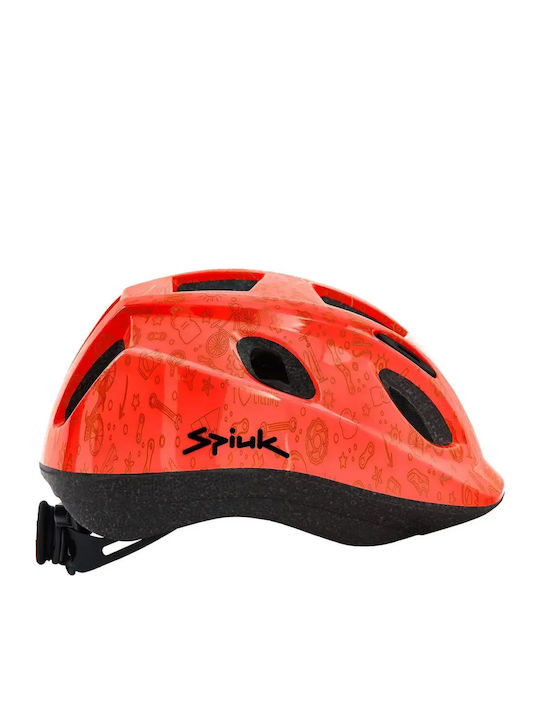 Spiuk Cască Roșie pentru Bicicletă de Oraș pentru Copii
