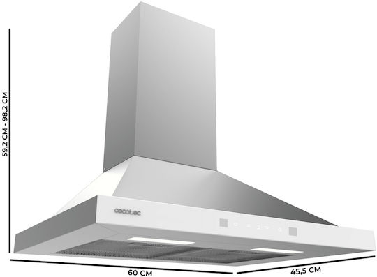 Cecotec Bolero Flux PT 604400 Chimney Hood 60cm Inox