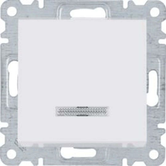 Hager Recessed Wall Switch Lighting One-Way without Frame White