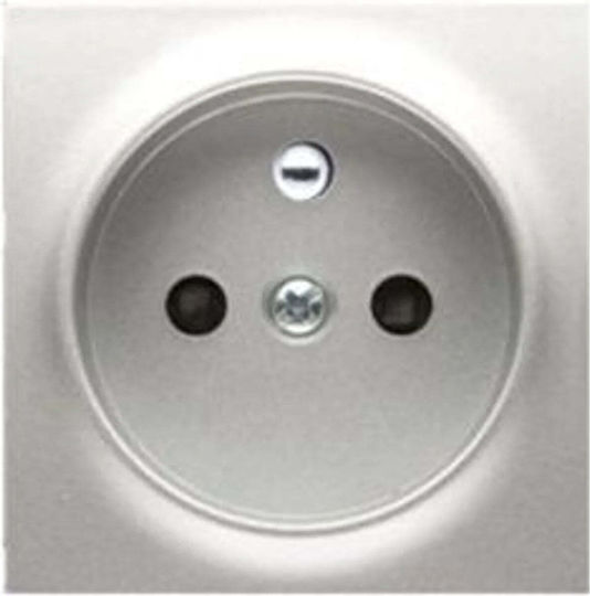 Kontakt-Simon Single Power Socket Silver