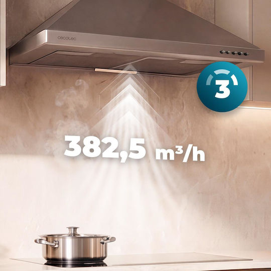 Cecotec Bolero Flux PM 604000 Απορροφητήρας Καμινάδα 60cm Inox