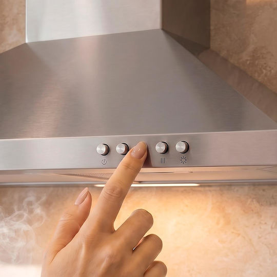 Cecotec Bolero Flux PM 604000 Απορροφητήρας Καμινάδα 60cm Inox