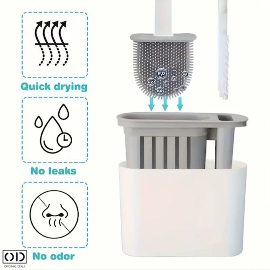 Plastik Toilettenbürste Badezimmer Weiß