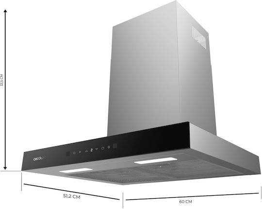Cecotec Flux TT 605500 Аспиратор Комин 60cm Inox