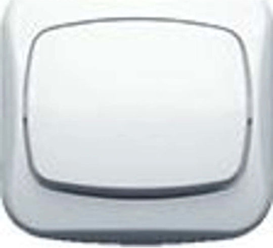 Abex Recessed Wall Switch Single White