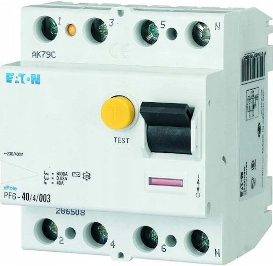 Eaton Vierpolig Schienenumschalter 63A