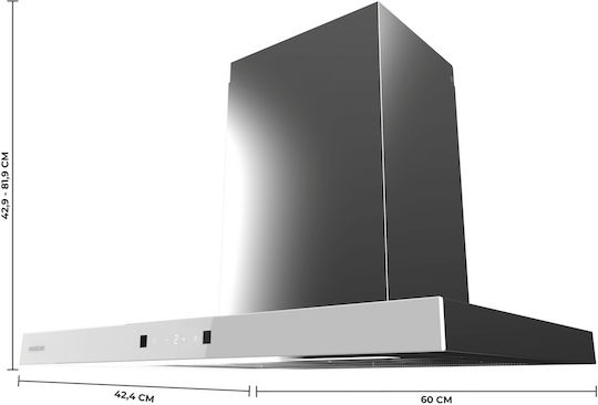 Cecotec Bolero Flux TT 604400 Кухненски аспиратор Комин 60cm Inox