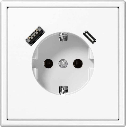 Liregus Single Power Socket White