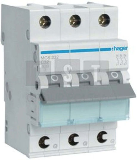 Mcb Power Switch Icn=6000a 3p C 25a Quickconnect