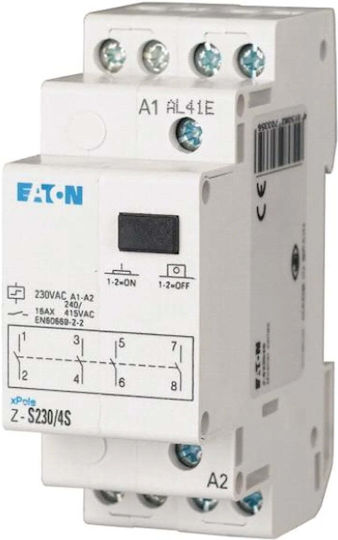 Eaton Ρελέ Ράγας Καστάνιας 16A με Τάση 230V