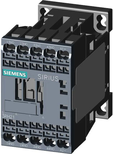 Вспомагателно Реле 4NO Бобина 24V DC S00 Пружинна Връзка Sirius 3rh2140-2bb40